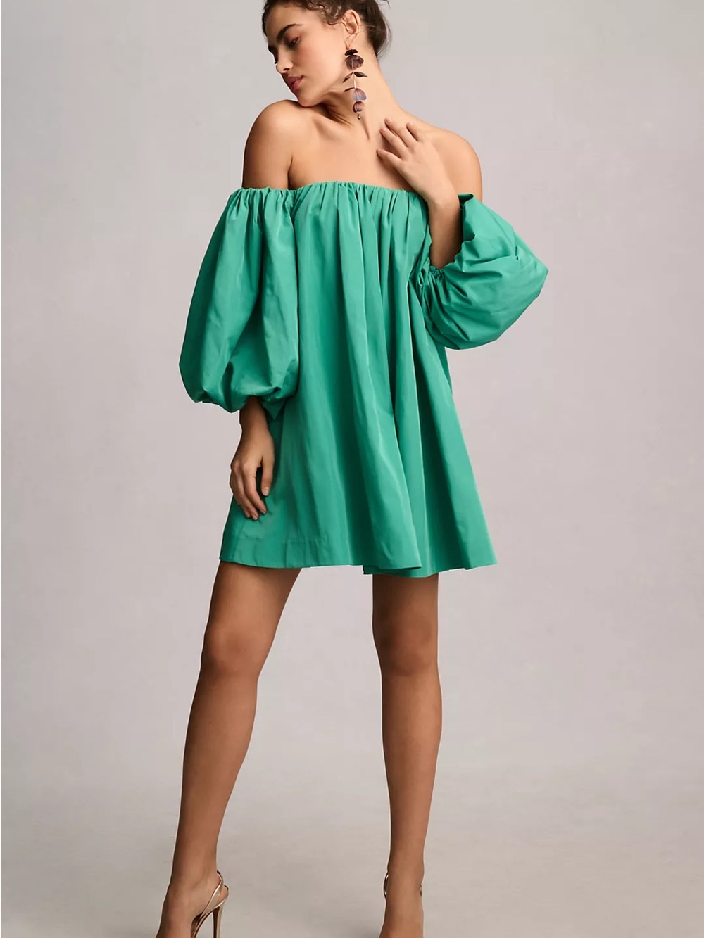 Mare mare Off Shoulder puff sleeve dress